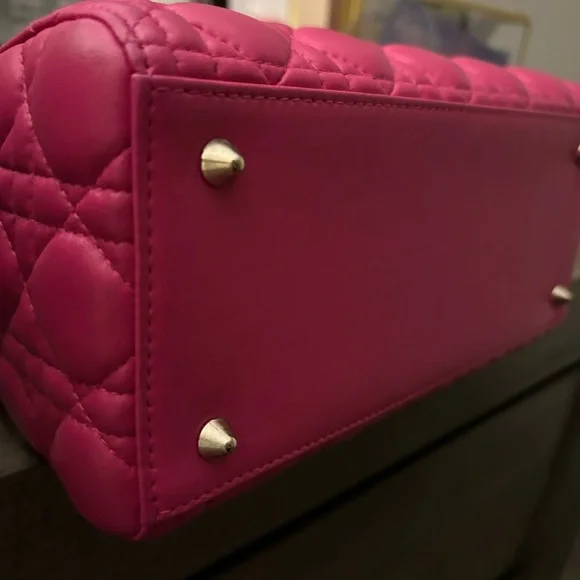 Dior Pink Quilted Handbag - Picture 8 of 16